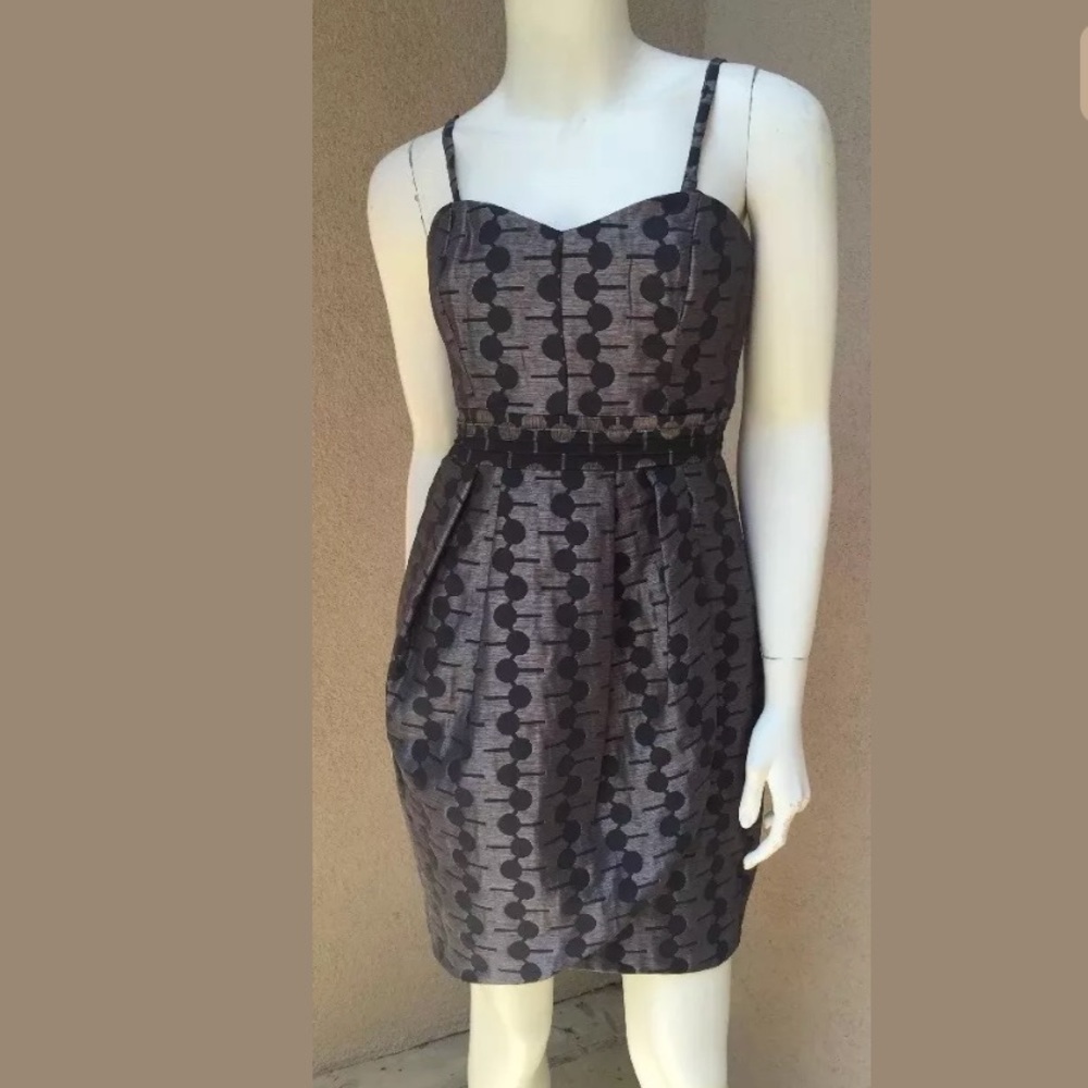 Max and Cleo Woman spaghetti straps dress Gray